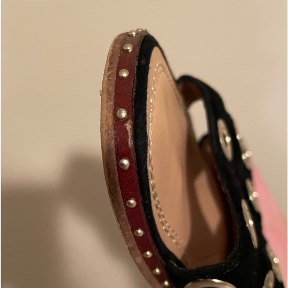 Maje black suede tie up sandals. Can wear just as slides too! :) - Picture 12 of 12